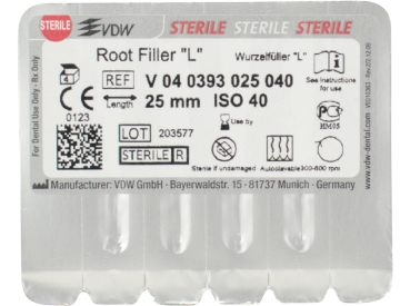 Wurzelfüller 393/40 25mm steril 4St